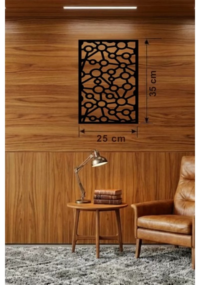 Modern Bağlantı Temalı Ahşap Duvar Tablosu - 25x35 Cm Lazer Kesim Soyut Pano Renkli