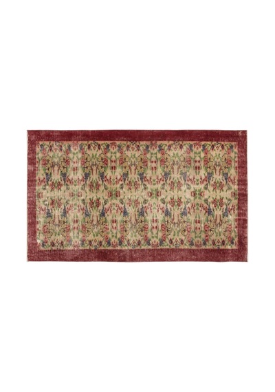 El Dokuması Vintage Yün-pamuk Retro Halı 12561 170 X 277 Cm Çok Renkli