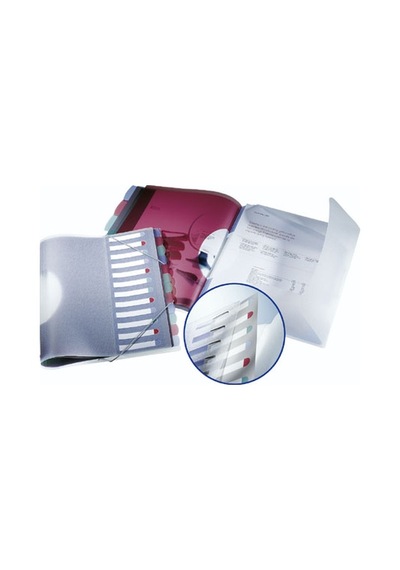 Esselte Mineral 49058 Lastikli Ayraçlı Dosya A4 12 Bölmeli Katalog Rengi