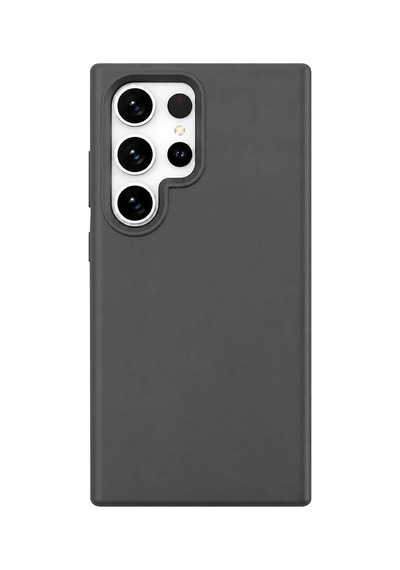 Newface Samsung Galaxy S24 Ultra Kılıf First Silikon - Gri Evimdeyokyok