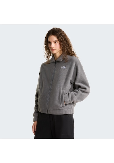 The North Face W Fleece Collared Kadın Polar-34094 Gri