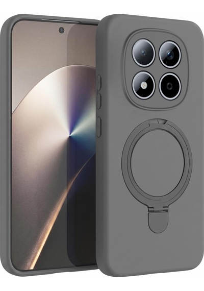 Microsonic Xiaomi Redmi Note 15 Pro 5g Kılıf Aura Stant Magsafe Gri -