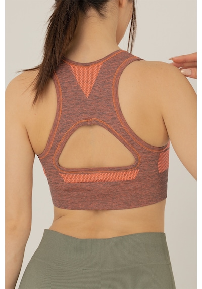 Miofit Seamless Dolgusuz Kadın Spor Sütyeni Grey