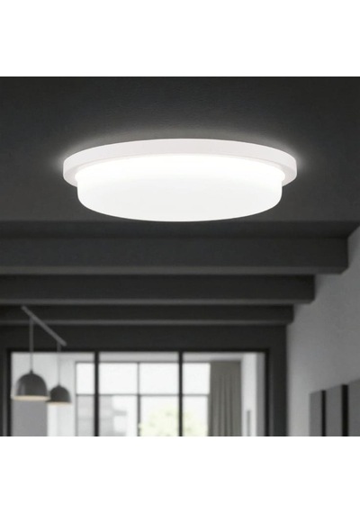 36 Watt 4000 Kelvin Led İç Ve Dış Mekan 3200 Lümen Plastik Tavan Ve Duvar Armatürü, Led Tavan Aplik Beyaz