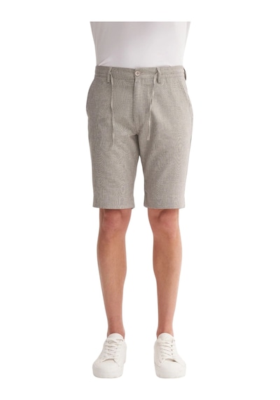 Cazador Regular Fit Düz Paça Bermuda Şort Bej
