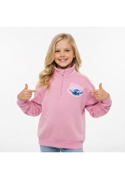 Stitch Kız Çocuk Sweatshirt St09629 SOMON