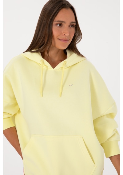 U.S. Polo Assn. Kadın Sarı Şardonlu Kapüşonlu Sweatshırt 50313567-VR044