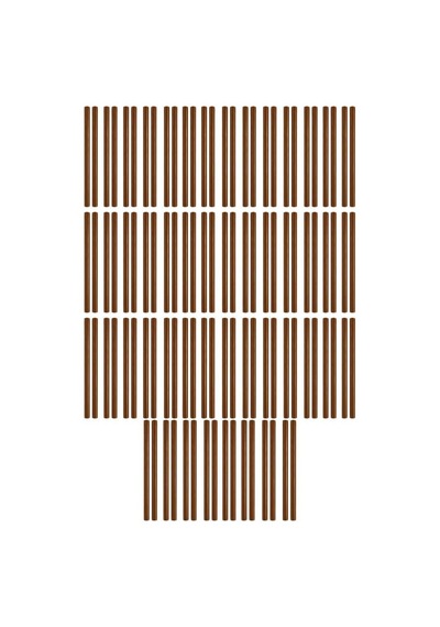 Midex Orf-bt-25brw-50x Kahverengi Ritim Çubuğu Paketi 25 Cm Karbon Fiber Örf Aletleri Seti Toptan Paket Tek Renk 50 Çift