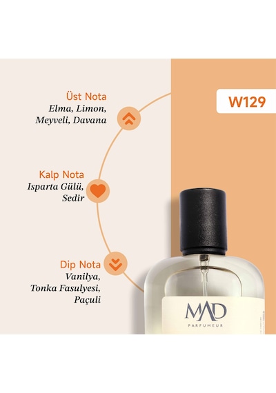 Mad W129 Selective Erkek Parfüm EDP 100 ML