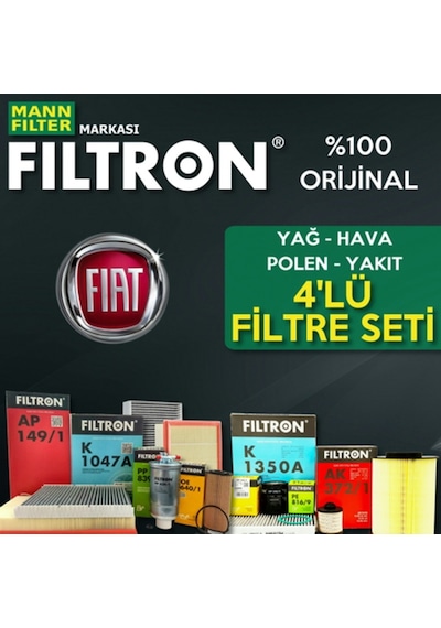 Fiat Punto 1.3 Multijet Mann Filtron Filtre Bakım Seti 2004-2010 495302818
