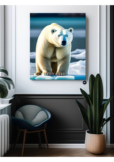 Kuzey Kutup Ayısı Iskandinav Tarzı Poster