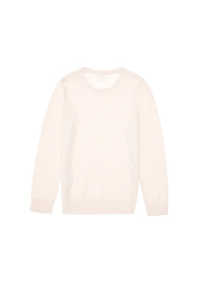 U.S. Polo Assn. Kız Çocuk Krem Bisiklet Yaka Basic Kazak 50288945-VR071