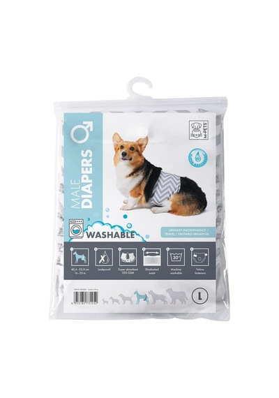 M-pets Erkek Köpekler İçin Yıkanabilir Külot L