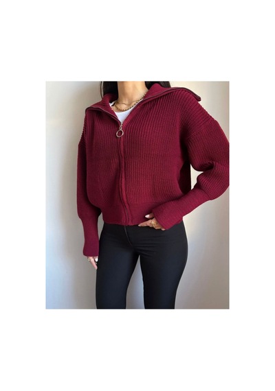 Flex Fashıon Kadın Esnek Örgü Trend Fermuarlı Dik Yaka Popüler Triko Hırka Bordo - 760178304 Bordo - 760178304 Bordo Flex Fashıon Kadın Esnek Örgü Trend Fermuarlı Dik Yaka Popüler Triko Hırka Bordo - 760178304 Bordo - 760178304 Bordo