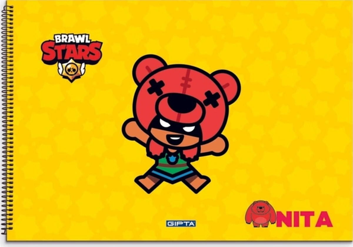 Brawl Star Spiralli Resim Defteri 17x24cm 15 Yaprak 5699 12 Li Paket