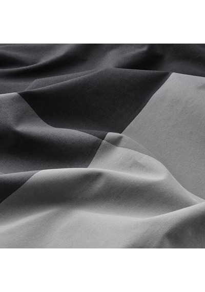 Ikea Brunkrıssla Tek Kişilik Nevresim Seti, Siyah, 150x200/50x60 Cm