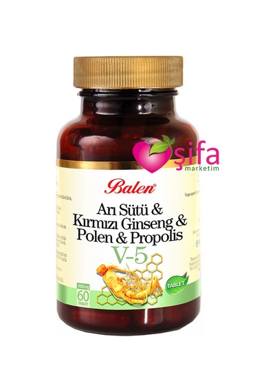 Balen Arı Sütü & Ginseng & Polen & Propolis V5 1000 MG 60 Tablet