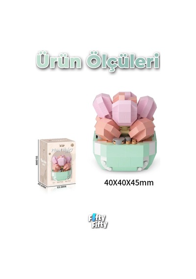 Panlos Micro Block Bitki Serisi 1246 Çiçek Buketi 342 Parça Oyuncak Yapım Seti Ffp-1246