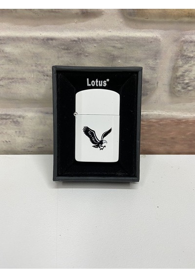 Lotus Marka Beyaz Renk Siyah Uçan Kartal Logolu Benzinli
