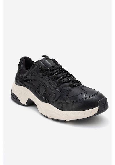 Luvishoes Letty Siyah Baskı Scuba Kadın Spor Ayakkabı Siyah