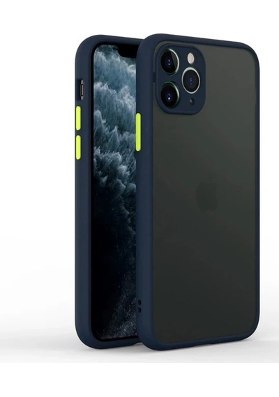 Apple iPhone Uyumlu 11 Pro Max 6.5inç Kamera Korumalı Premium Silikon Kılıf- 5775 Lacivert