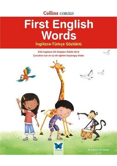 First English Words İngilizce -Türkçe Sözlüklü- Mavi Kelebek