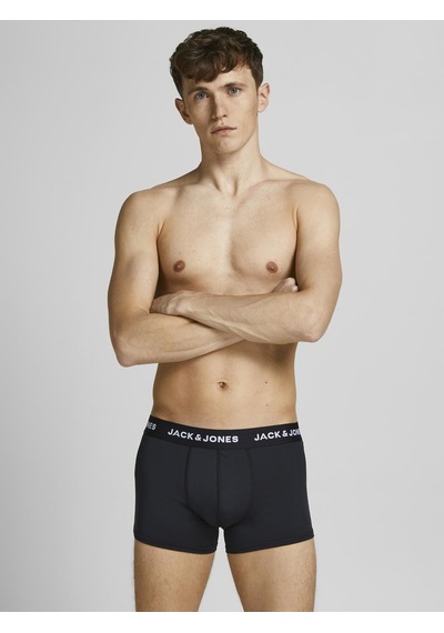 Jack & Jones Erkek Mikrofiber 3'lü Boxer Paketi - Base - 12204876 Black