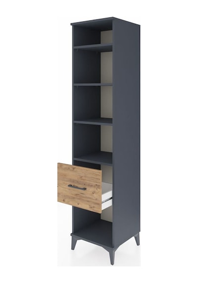 Hyperion Dolap 4 Raflı Tek Çekmeceli 44x44x195 Antrasit-çam Antrasit Hyperion Dolap 4 Raflı Tek Çekmeceli 44x44x195 Antrasit-çam Antrasit