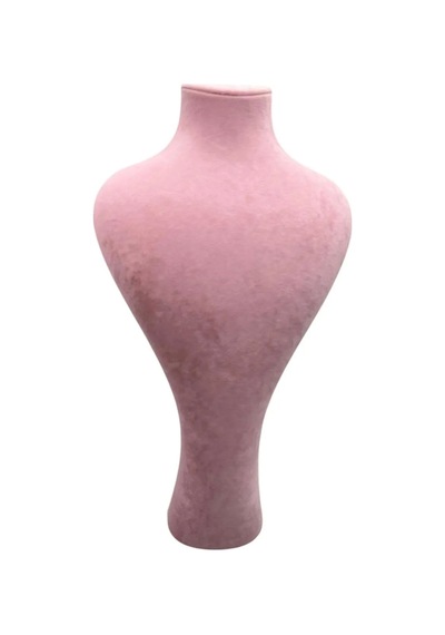 Yerli Üretim Zeus Model Süet Kumaş Pembe Renk 42 / 22 Cm Takım Kolye Sergileme Mankeni Çok Renkli