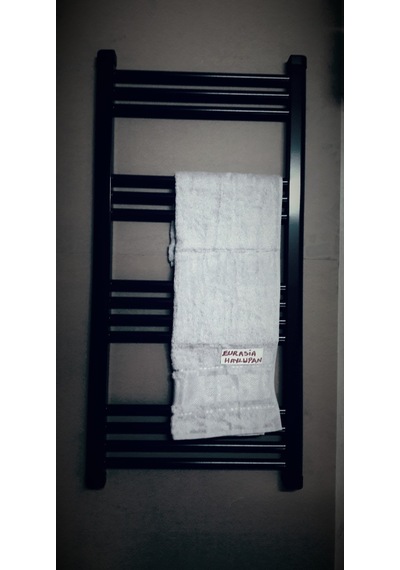 EURASİA 500X900 12 BORULU SİYAH HAVLUPAN + 2 ADET BORU GİZLEME HE