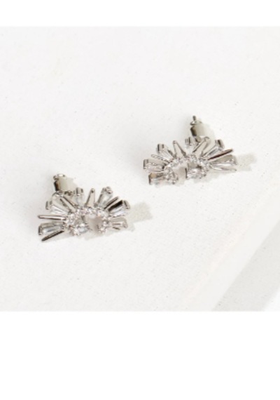 Bbaccessorıes Xuping Küpe Gümüş - Beyaz