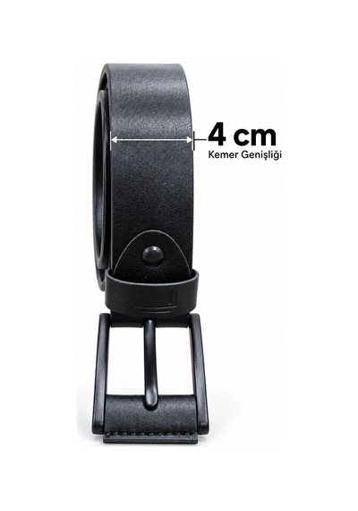 Ertaş Trend Store Erkek Siyah 4 Cm Metal Tokalı Kot Ve Kumaş Pantolon Kemeri Çok Renkli