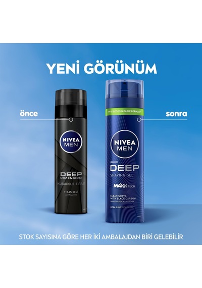Lexroo Erkek Tıraş Jeli Deep 200ml,aktif Karbon,kesiklere Karşı Koruma