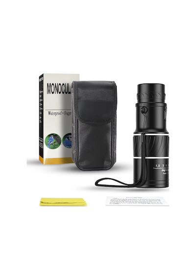 Dürbün Monocular Monoküler  Teleskop Profesyonel Zoom 16x52 Siyah