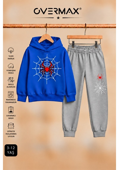 Overmax Örümcek Ağ Baskılı Kapüşonlu Sweatshirt & Eşofman Altı Takım 3-12 Yaş Saks Mavi Üst-gri Alt - 921046944 Saks Mavi Üst-gri Alt Overmax Örümcek Ağ Baskılı Kapüşonlu Sweatshirt & Eşofman Altı Takım 3-12 Yaş Saks Mavi Üst-gri Alt - 921046944 Saks Mavi Üst-gri Alt