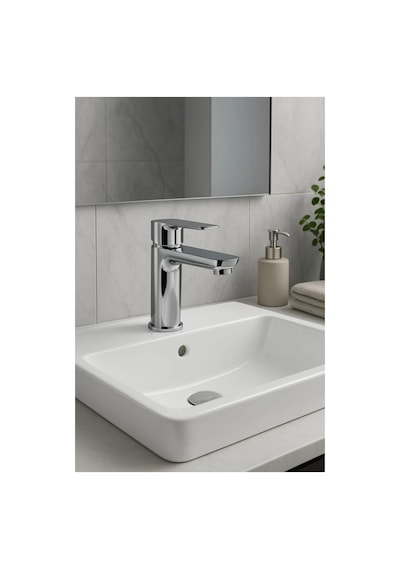 Lüks Sabit Lavabo Bataryası Tek Kollu Musluk Su Tasarruflu Banyo & Mutfak Uyumlu 12 Izgara