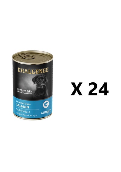 Challenge Somonlu Köpek Konservesi 400 G X 24 Adet