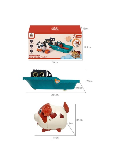 Ses İle Kontrol Edilen, İnteraktik Yürüyen Havlayan Sevimli Köpek Ve Su Püskürten Teknesi, Aksesuarları İle....