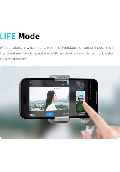 Çeşithane M01 El Tipi Gimbal Stabilizatör - 3 Eksenli Sarsıntı Önleyici, Aı Yüz Takibi Ve Dahili Dol Çok Renkli