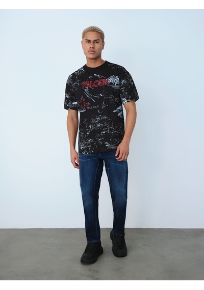 LOFT Loose Fit Erkek Tshirt K.kol Lf2037194 Q1.v1 Siyah