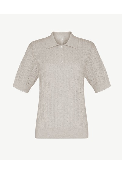 Yargıcı Regular Polo Yaka Kısa Kol Kazak 26yktr2058x 063 Bej
