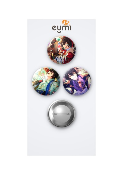 The Ensemble Stars Ritsu Sakuma 3'lü Metal Rozet Seti 58mm İğneli Buton Çanta Yaka Rozeti Çok Renkli