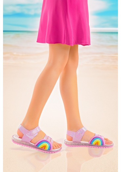 Kiko Kids Kız Çocuk Sandalet Arz 2352 Pembe