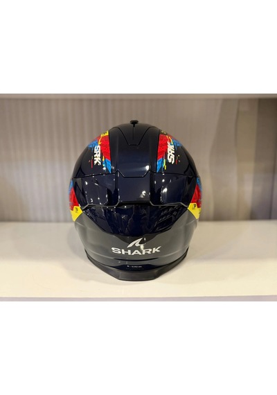 Kask Shark D-skwal 3 Speed-vıb Blue Red Blue Mavi/kırmızı