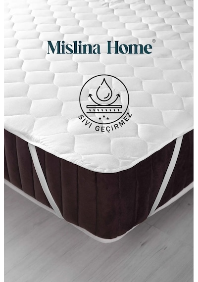 Kapitone Microfiber Köşe Lastikli Ped Sıvı Geçirmez Tek - Çift Kişilik Yatak Koruyucu Alezi