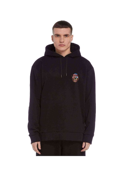 Ayı 3D Gözlük 3 Boyutlu Gözlük Baskılı Siyah Erkek Sweatshirt (531012205)