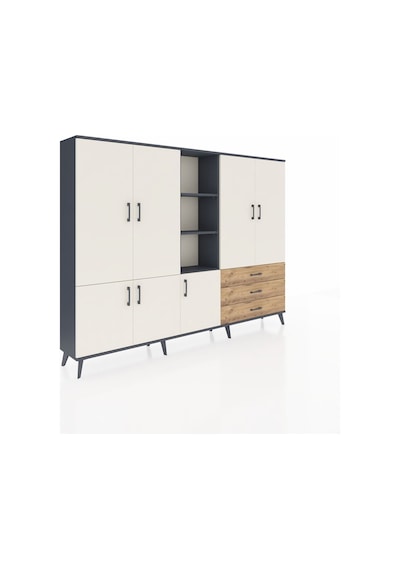 Arges Dolap 11 Raflı 3 Çekmeceli 7 Kapaklı 220x30x163 Antrasit-aytaşı/çam Aytası/atlas Çam - Antrasıt Arges Dolap 11 Raflı 3 Çekmeceli 7 Kapaklı 220x30x163 Antrasit-aytaşı/çam Aytası/atlas Çam - Antrasıt