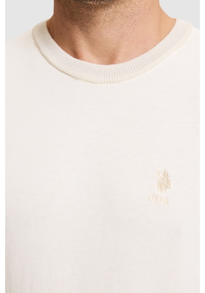 U.S. Polo Assn. Erkek Beyaz Basic Kazak 50333566-vr265 Fıldısı