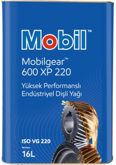 Mobil Gear 600 XP 220 Yüksek Performanslı Endüstriyel Dişli Yağı 16 L