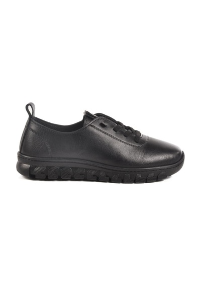 Voyager 9050-26k Z Siyah Hakiki Deri Kadın Anatomik Günlük Ayakkabı Siyah